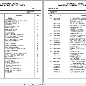 Grove Crane RT875C 222606 Parts Manual 2014 (1)
