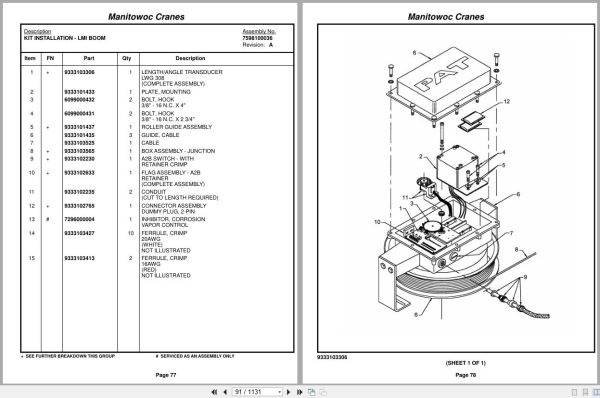 Grove Crane RT875C 222666 Parts Manual 2014 (2)