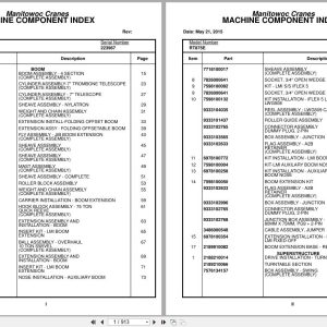 Grove Crane RT875E 223967 Parts Manual 2015 (1)