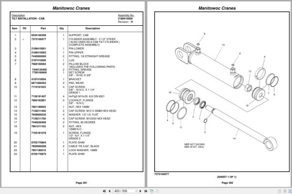 Grove Crane RT875E 224343 Parts Manual 2015 (2)