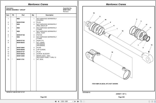 Grove Crane RT875E 224814 Parts Manual 2016 (2)