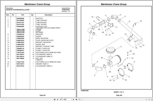 Grove Crane RT875E 224916 Parts Manual 2005 (2)