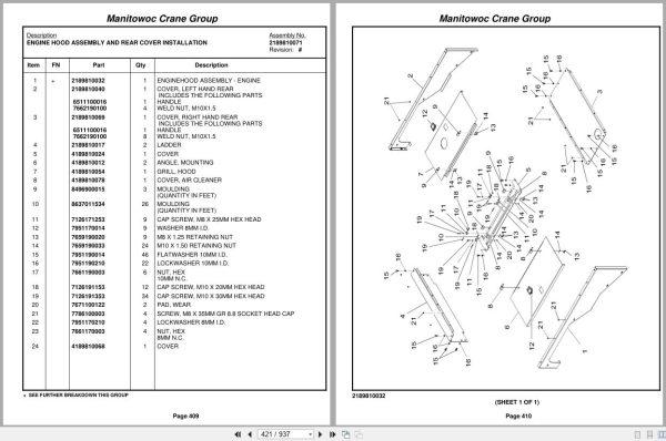 Grove Crane RT875E3 225412 Parts Manual 2006 (2)
