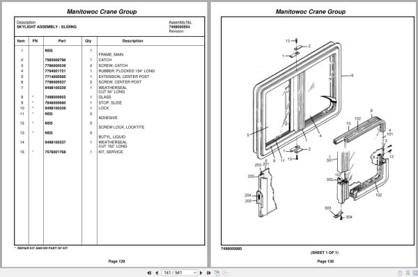 Grove Crane RT875E3 225897 Parts Manual 2006 (2)