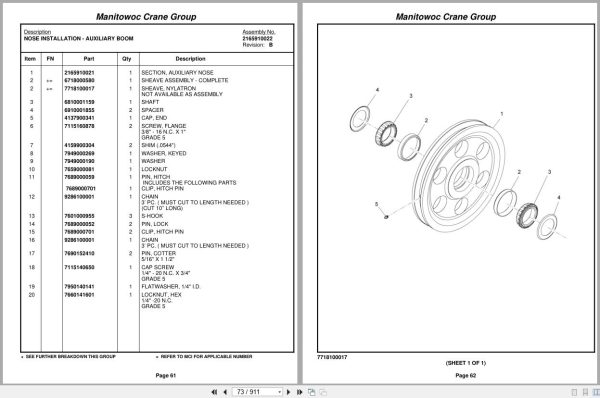 Grove Crane RT875E3 225978 Parts Manual 2006 (2)