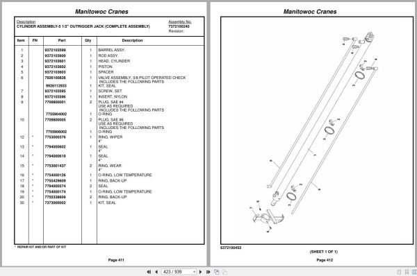 Grove Crane RT875E3 226535 Parts Manual 2015 (2)