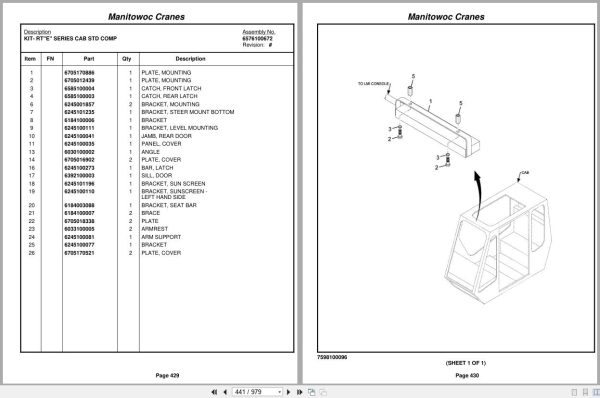 Grove Crane RT875E3 227330 Parts Manual 2012 (2)
