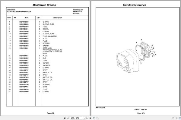 Grove Crane RT875E3 227734 Parts Manual 2010 (2)