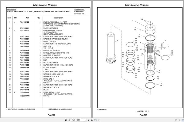 Grove Crane RT875E3 227945 Parts Manual 2016 (2)