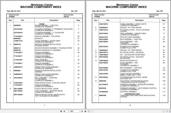 Grove Crane RT880E 228139 Parts Manual 2010 (1)