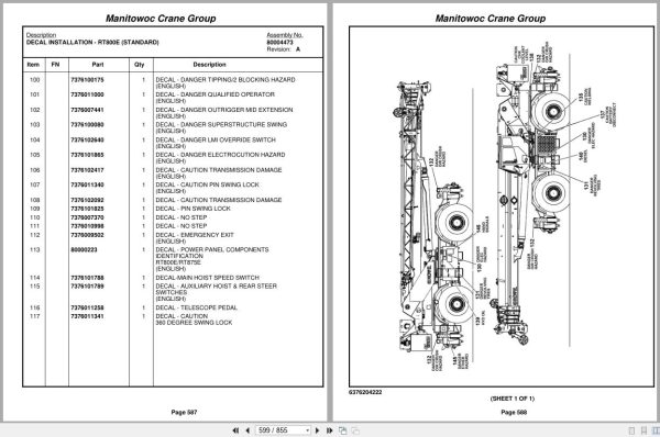 Grove Crane RT880E 228202 Parts Manual 2008 (2)