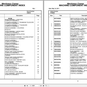Grove Crane RT880E 228545 Parts Manual 2011 (1)