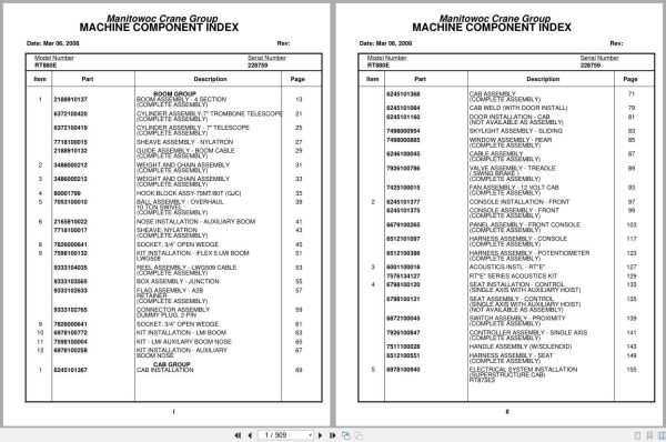 Grove Crane RT880E 228759 Parts Manual 2008 (1)