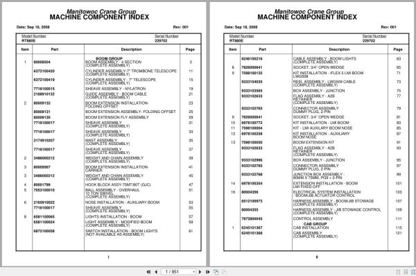 Grove Crane RT880E 229702 Parts Manual 2008 (1)