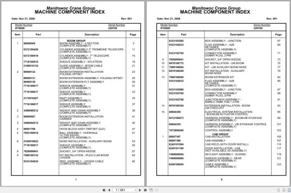 Grove Crane RT880E 229709 Parts Manual 2008 (1)