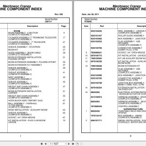Grove Crane RT880E 229714 Parts Manual 2011 (1)
