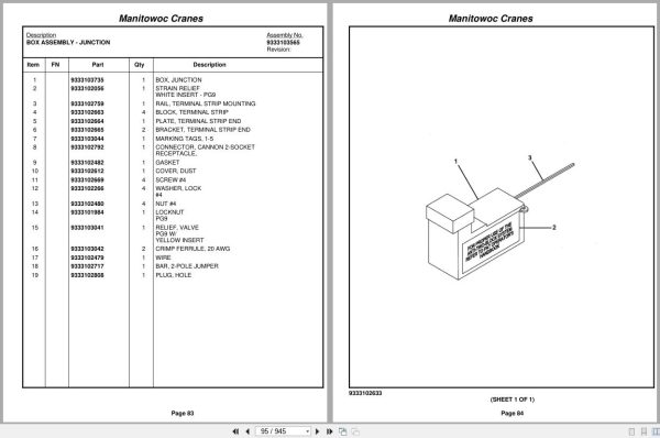 Grove Crane RT880E 230022 Parts Manual 2009 (2)