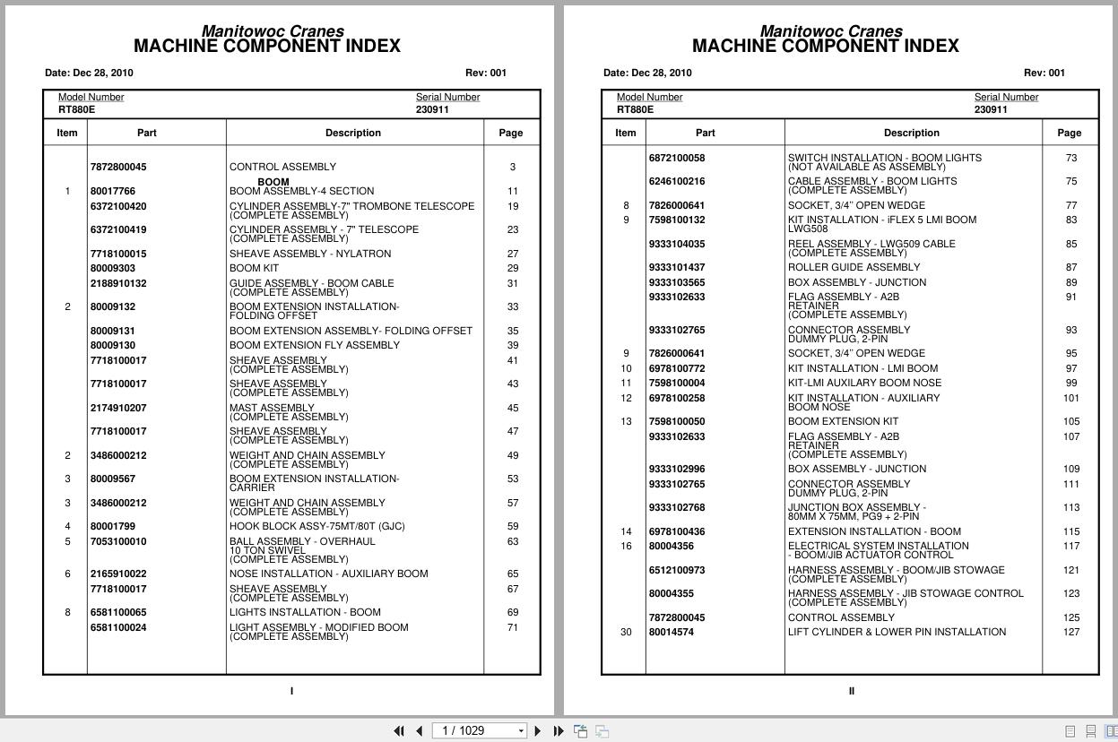 Grove Crane RT880E 230911 Parts Manual 2010 (1)