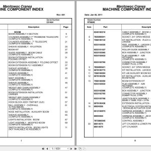 Grove Crane RT880E 231464 Parts Manual 2011 (1)