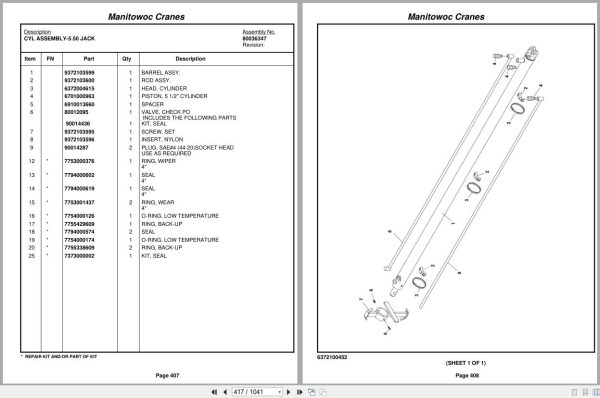 Grove Crane RT880E 232353 Parts Manual 2012 (2)