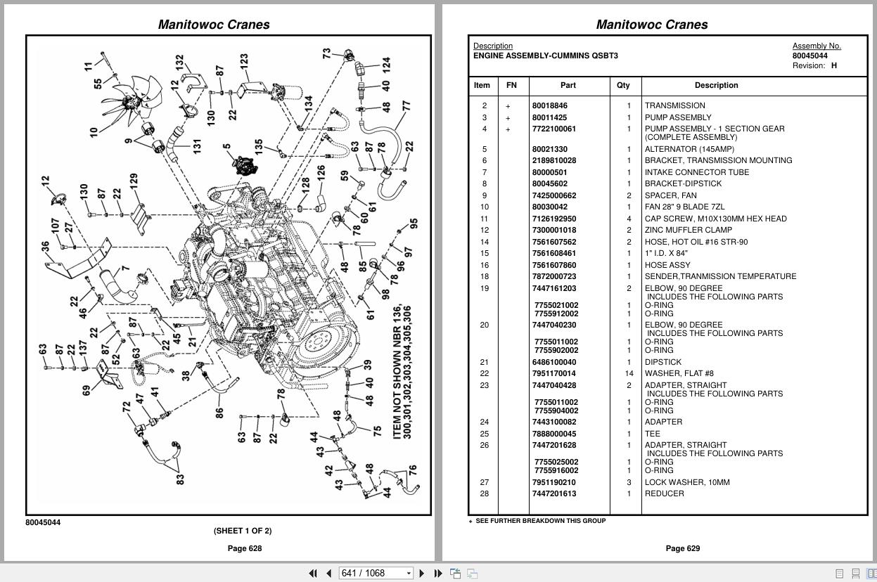 Grove Crane RT880E 233432 Parts Manual 2015 (2)
