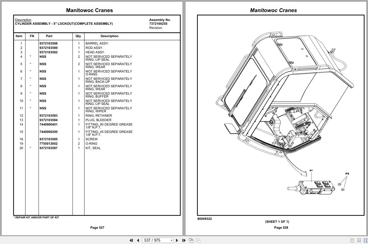 Grove Crane RT880E 233489 Parts Manual 2019 (2)