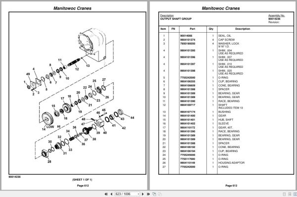 Grove Crane RT880E 235332 Parts Manual 2015 (2)