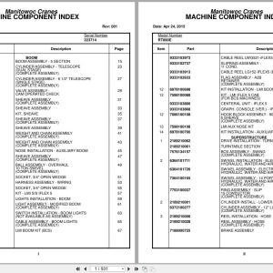 Grove Crane RT890E 223714 Parts Manual 2015 (1)