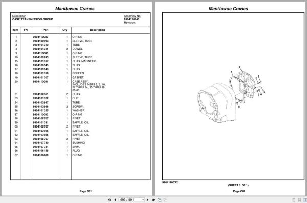 Grove Crane RT890E 223716 Parts Manual 2015 (2)