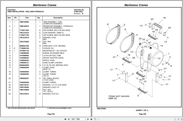 Grove Crane RT890E 224173 Parts Manual 2015 (2)