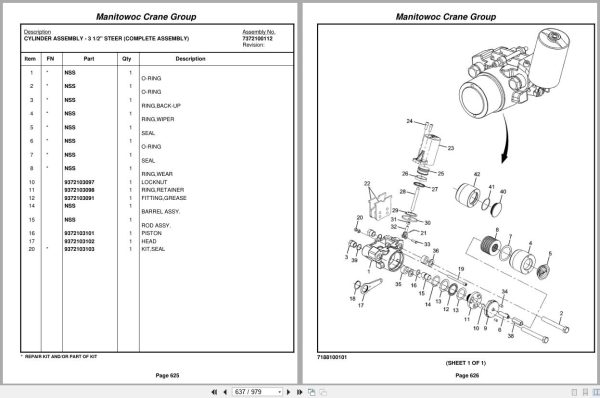 Grove Crane RT890E 224874 Parts Manual 2008 (2)