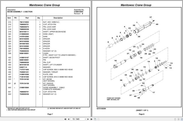 Grove Crane RT890E 224877 Parts Manual 2005 (2)