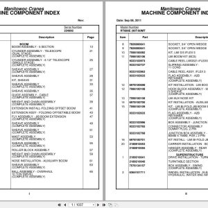 Grove Crane RT890E 224992 Parts Manual 2011 (1)