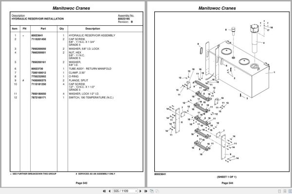 Grove Crane RT890E 231566 Parts Manual 2011 (2)