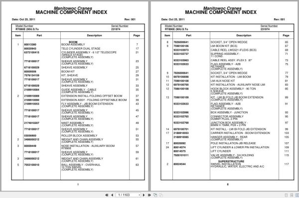 Grove Crane RT890E 231974 Parts Manual 2011 (1)