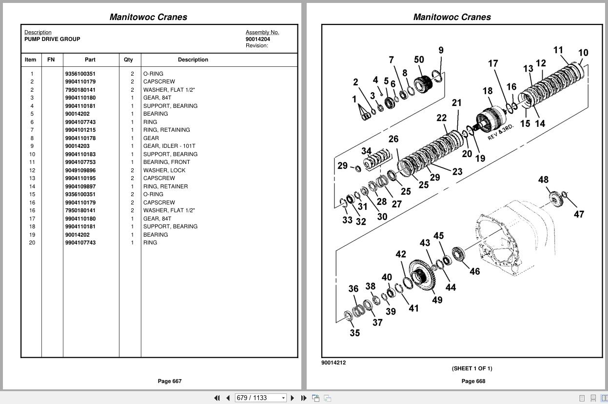 Grove Crane RT890E 232213 Parts Manual 2011 (2)