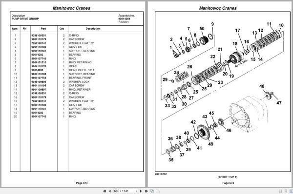 Grove Crane RT890E 232368 Parts Manual 2011 (2)