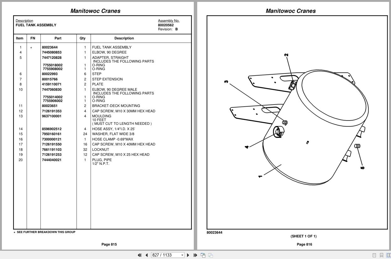 Grove Crane RT890E 232730 Parts Manual 2012 (2)