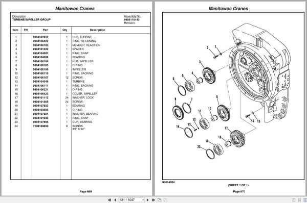 Grove Crane RT890E 232837 Parts Manual 2012 (2)