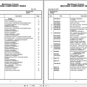 Grove Crane RT890E 233004 Parts Manual 2019 (1)