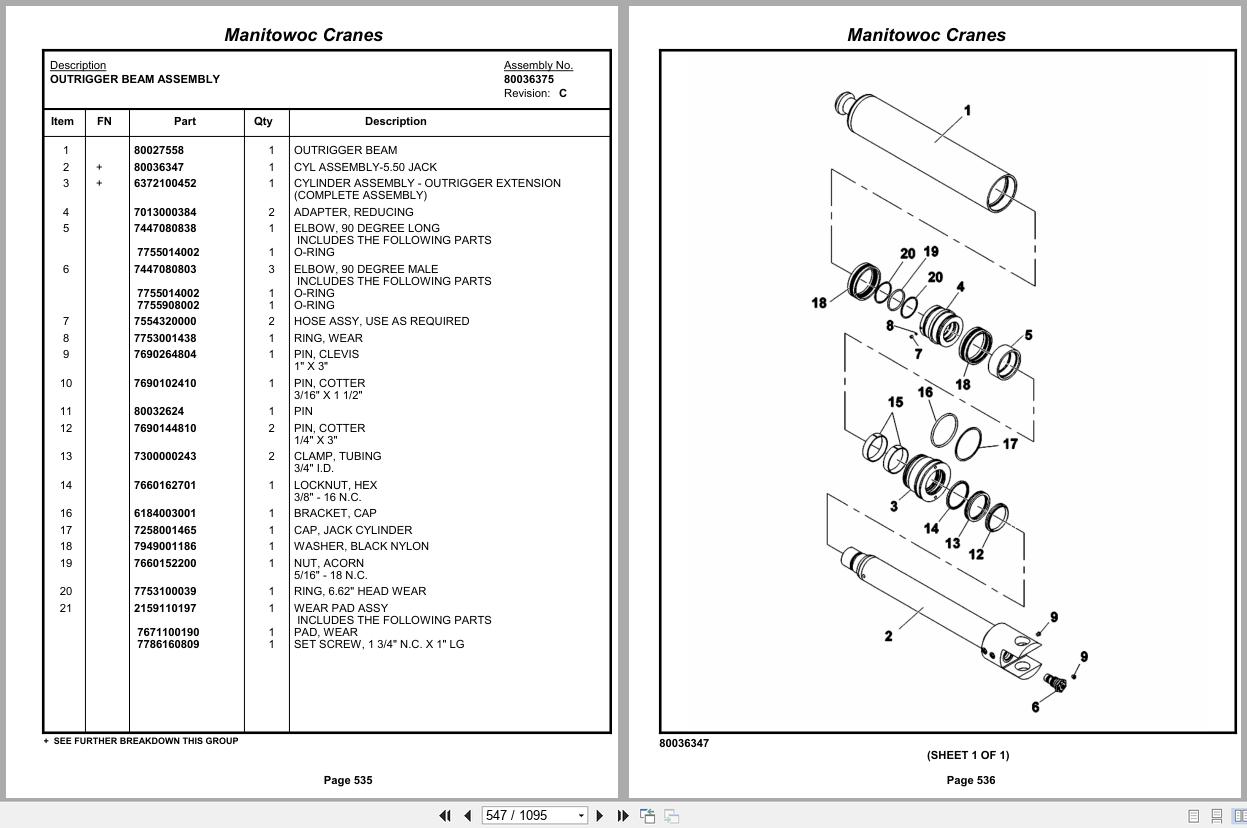 Grove Crane RT890E 233298 Parts Manual 2013 (2)