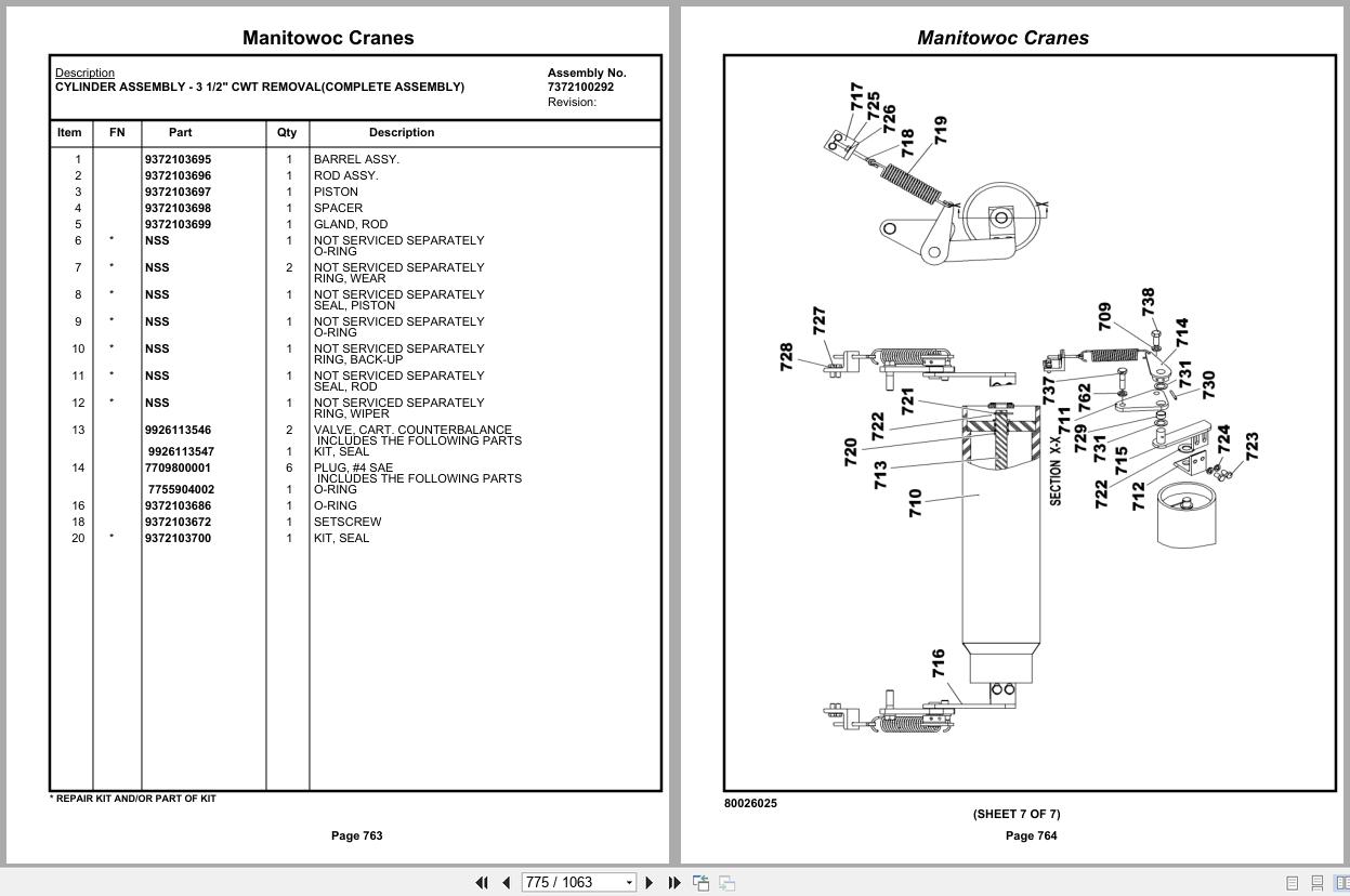 Grove Crane RT890E 233324 Parts Manual 2019 (2)