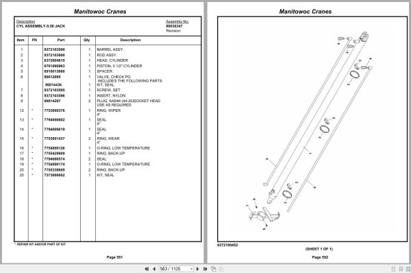Grove Crane RT890E 233702 Parts Manual 2013 (2)