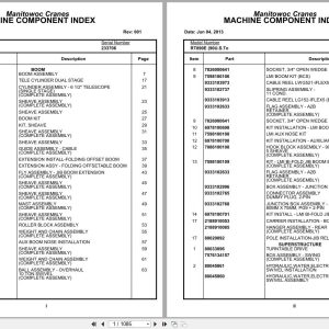 Grove Crane RT890E 233706 Parts Manual 2013 (1)