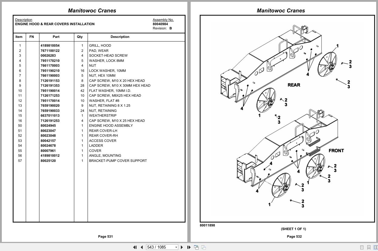 Grove Crane RT890E 233706 Parts Manual 2013 (2)