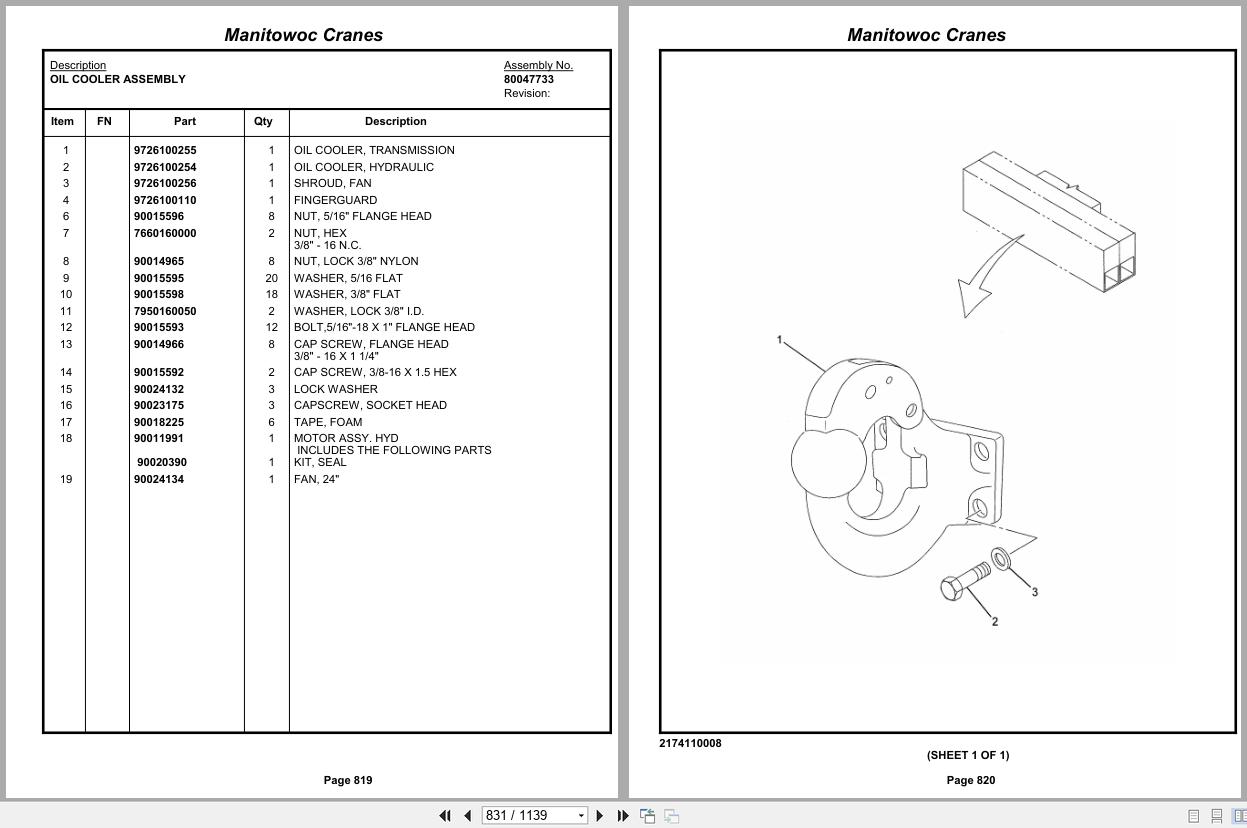 Grove Crane RT890E 233777 Parts Manual 2013 (2)
