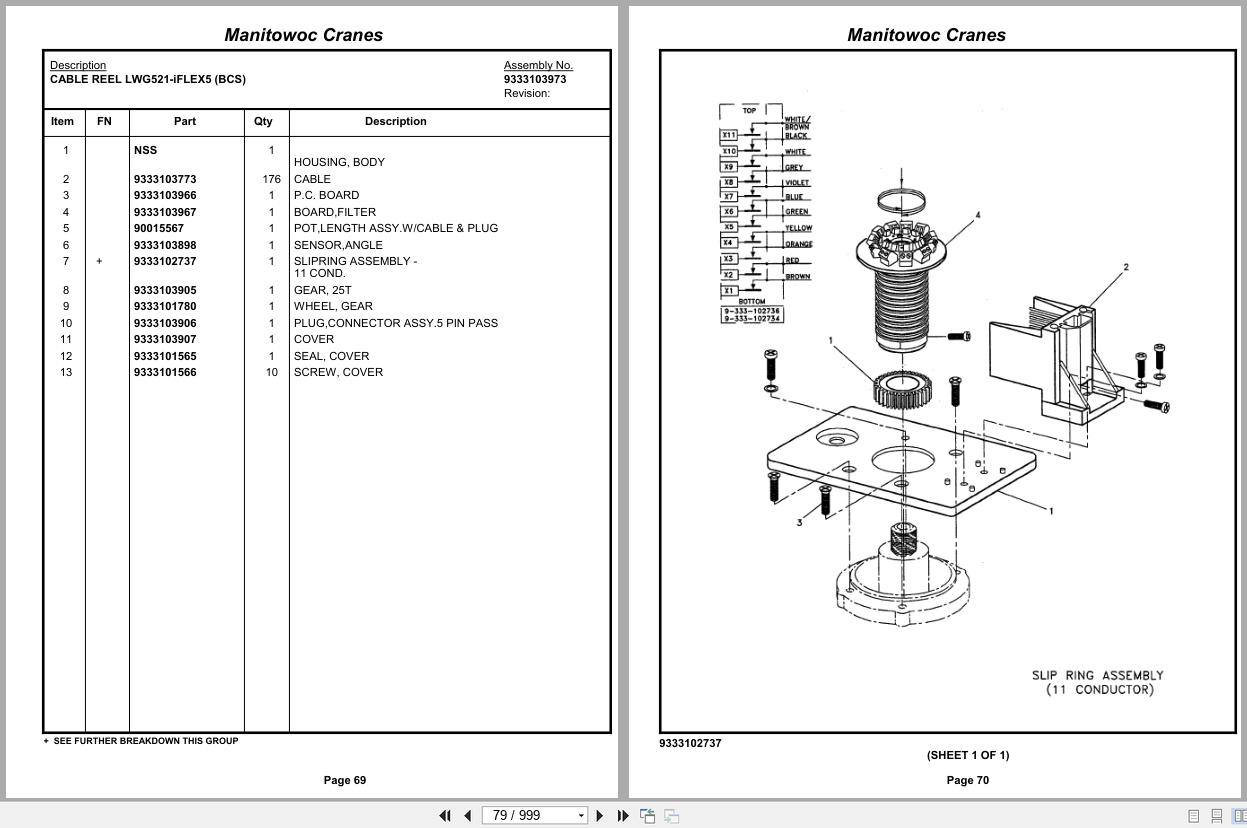 Grove Crane RT890E 233809 Parts Manual 2013 (2)
