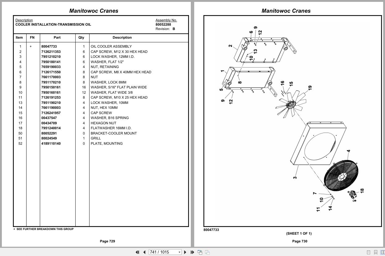 Grove Crane RT890E 234364 Parts Manual 2013 (2)