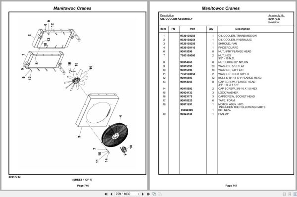 Grove Crane RT890E 234581 Parts Manual 2014 (2)