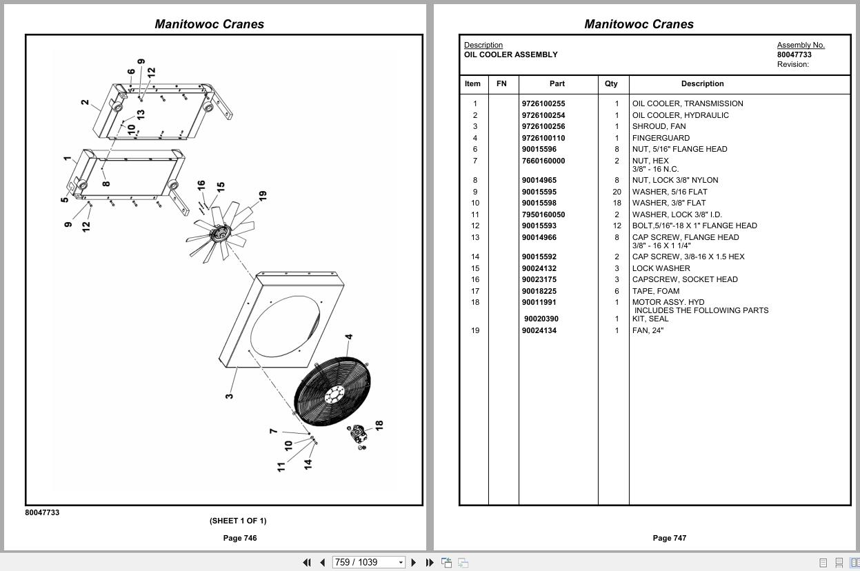 Grove Crane RT890E 234581 Parts Manual 2014 (2)